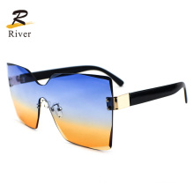 Hot Sale Popular New Rimless Women Ready Sunglasses